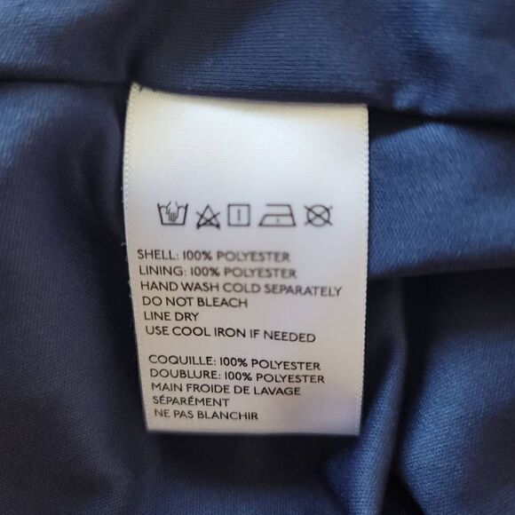 Anthropologie pins and needles womens Sz XS navy mesh Pleated dress - Picture 7 of 7